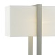 Table & Floor Lamp - Eduardo - Ivory Shade with Antique Nickel Table Lamp Dar-EDU4246 - Eduardo - Ivory Shade with Antique Nickel Table Lamp