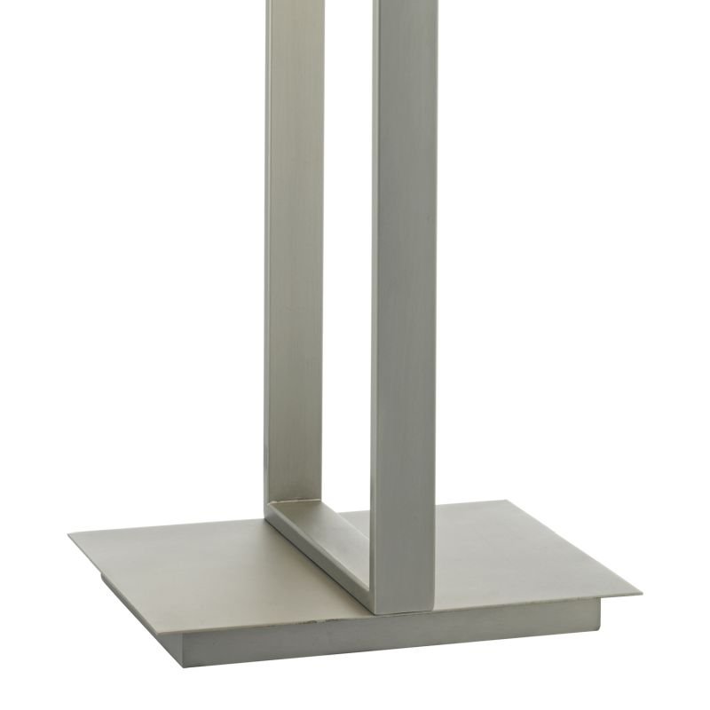 Table & Floor Lamp - Eduardo - Ivory Shade with Antique Nickel Table Lamp Dar-EDU4246 - Eduardo - Ivory Shade with Antique Nickel Table Lamp