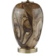 Dar-EGA4229 - Egas - Brown Marble Effect Glass Table Lamp With Brown Shade