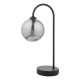 Wisebuys-EIS4122 - Eissa - Smoky Glass & Black Touch Table Lamp