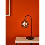 Eissa - Black Touch Table Lamp with Smoked Glass Eissa - Black Touch Table Lamp with Smoked Glass