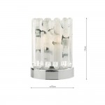 Elf - Chrome Touch Table Lamp with Marble Glass Elf - Chrome Touch Table Lamp with Marble Glass