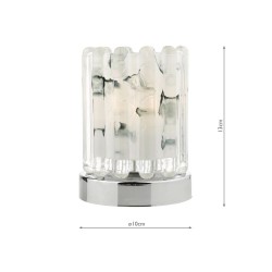 Elf - Chrome Touch Table Lamp with Marble Glass Elf - Chrome Touch Table Lamp with Marble Glass