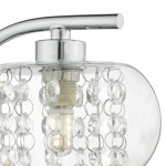 Elma - Chrome Wall Lamp with Clear Glass & Crystal Elma - Chrome Wall Lamp with Clear Glass & Crystal