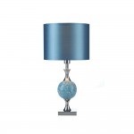 Elsa - Blue Mosaic & Chrome Table Lamp Elsa - Blue Mosaic & Chrome Table Lamp