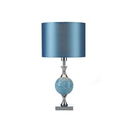 Elsa - Blue Mosaic & Chrome Table Lamp Elsa - Blue Mosaic & Chrome Table Lamp