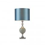 Elsa - Blue Mosaic & Chrome Table Lamp Elsa - Blue Mosaic & Chrome Table Lamp