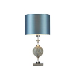 Elsa - Blue Mosaic & Chrome Table Lamp Elsa - Blue Mosaic & Chrome Table Lamp