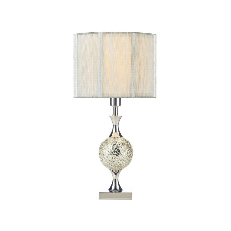 Table & Floor Lamp - Elsa - Mirror Mosaic & Chrome Table Lamp Wisebuys-ELS4239 - Elsa - Mirror Mosaic & Chrome Table Lamp