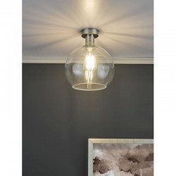 Emerson - Antique Chrome Semi Flush with Clear Glass Emerson - Antique Chrome Semi Flush with Clear Glass
