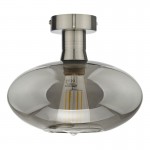 Emerson - Antique Chrome Semi Flush with Smoked Glass Emerson - Antique Chrome Semi Flush with Smoked Glass