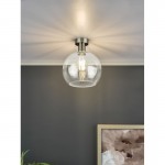 Emerson - Aged Brass Semi Flush with Clear Glass Emerson - Aged Brass Semi Flush with Clear Glass