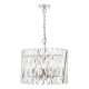 Dar-ENT0638 - Entwine - Nickel 6 Light Pendant with Crystal