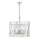 Dar-ENT0638 - Entwine - Nickel 6 Light Pendant with Crystal