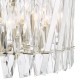 Dar-ENT0638 - Entwine - Nickel 6 Light Pendant with Crystal