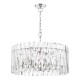 Dar-ENT0838 - Entwine - Nickel 8 Light Pendant with Crystal