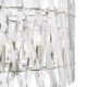 Dar-ENT0838 - Entwine - Nickel 8 Light Pendant with Crystal