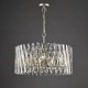 Dar-ENT0838 - Entwine - Nickel 8 Light Pendant with Crystal