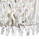 Dar-ENT2338 - Entwine - Nickel 10 Light over Island Fitting with Crystal