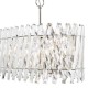 Dar-ENT2338 - Entwine - Nickel 10 Light over Island Fitting with Crystal