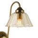 Dar-ERI0763 - Erika - Warm Bronze Wall Lamp with Amber Glass