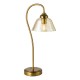 Dar-ERI4263 - Erika - Warm Bronze Table Lamp with Amber Glass