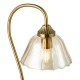 Dar-ERI4263 - Erika - Warm Bronze Table Lamp with Amber Glass