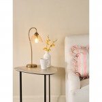 Erika - Warm Bronze Table Lamp with Amber Glass