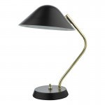 Erna - Satin Black & Gold Desk Lamp Erna - Satin Black & Gold Desk Lamp