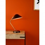 Erna - Satin Black & Gold Desk Lamp Erna - Satin Black & Gold Desk Lamp