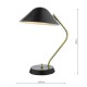 Dar-ERN4122 - Erna - Satin Black & Gold Desk Lamp