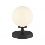 Esben - Black Touch Table Lamp with White Glass Esben - Black Touch Table Lamp with White Glass