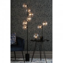 Esben - Black Touch Table Lamp with Clear Dimple Glass Esben - Black Touch Table Lamp with Clear Dimple Glass