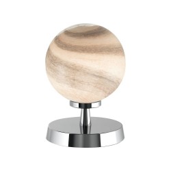 Esben - Chrome Touch Table Lamp with Marble Glass Esben - Chrome Touch Table Lamp with Marble Glass