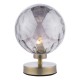 Dar-ESB4175-10 - Esben - Dimple Smoky Glass & Antique Brass Touch Table Lamp