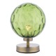 Dar-ESB4175-14 - Esben - Dimple Green Glass & Antique Brass Touch Table Lamp