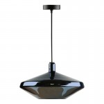 Esmeralda - Black Pendant with Opal & Blue Glasses Esmeralda - Black Pendant with Opal & Blue Glasses