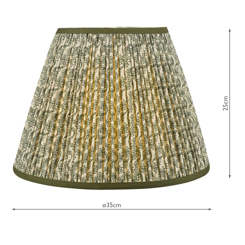 Dar-EST1424 - Esther - Shade Only - 35 cm Green Cotton Shade