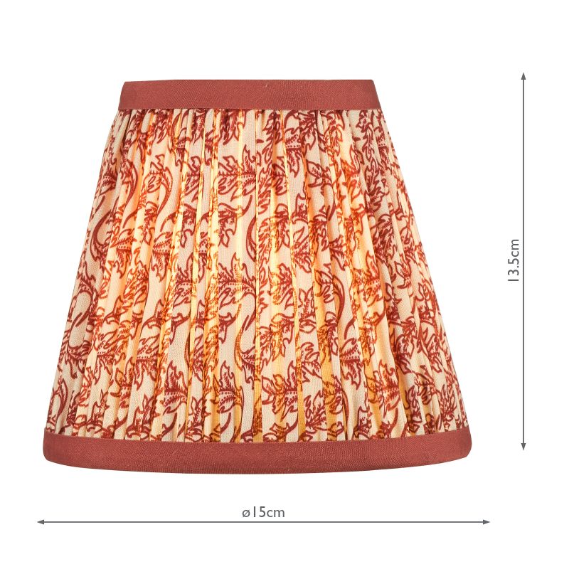 Dar-EST2625 - Esther - Shade Only - 15 cm Red Cotton Shade