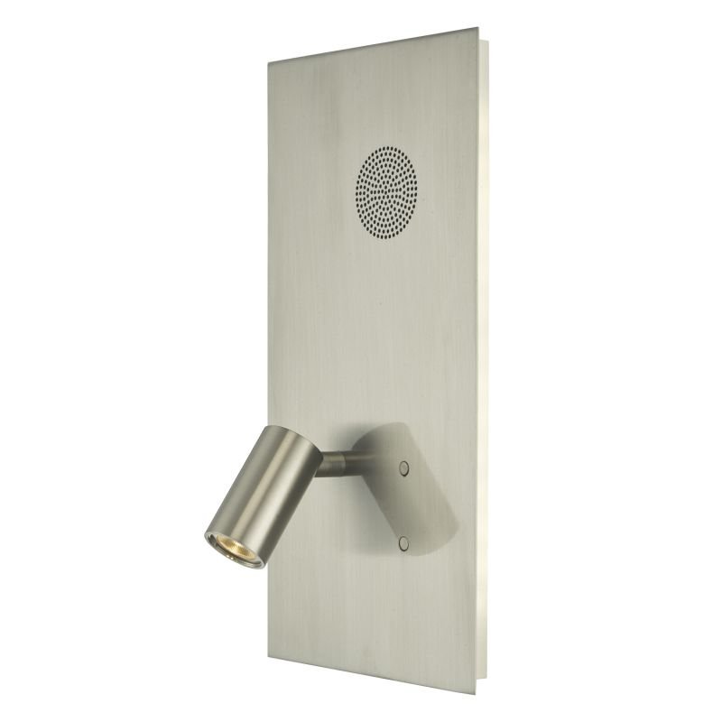 LED Lights - Eta - LED Satin Nickel with Bluetooth Speaker Double Wall Lamp Dar-ETA7146 - Eta - LED Satin Nickel with Bluetooth Speaker Double Wall Lamp