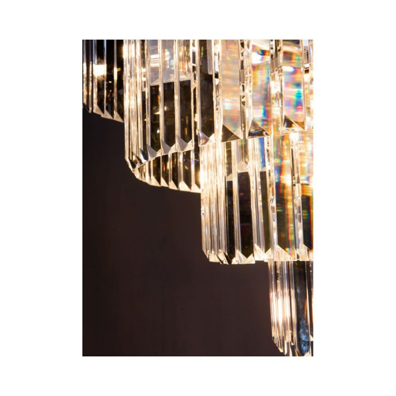 Ceiling Lights - Eulalia - Crystal & Chrome 12 Light Chandelier Dar-EUL1250 - Eulalia - Crystal & Chrome 12 Light Chandelier