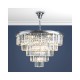 Ceiling Lights - Eulalia - Crystal & Chrome 12 Light Chandelier Dar-EUL1250 - Eulalia - Crystal & Chrome 12 Light Chandelier