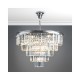 Ceiling Lights - Eulalia - Crystal & Chrome 12 Light Chandelier Dar-EUL1250 - Eulalia - Crystal & Chrome 12 Light Chandelier