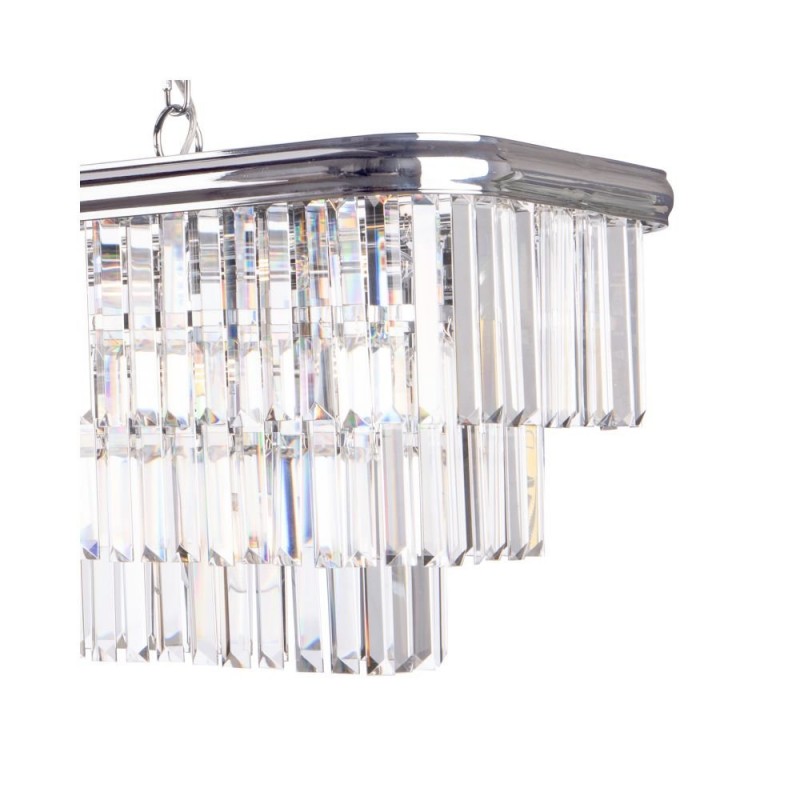 Kitchen Lights - Eulalia - Crystal & Chrome 10 Light over Island Fitting Dar-EUL2350 - Eulalia - Crystal & Chrome 10 Light over Island Fitting