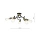 Ceiling Lights - Eydie - Antique Brass & Black 5 Light Semi Flush Wisebuys-EYD5475 - Eydie - Antique Brass & Black 5 Light Semi Flush