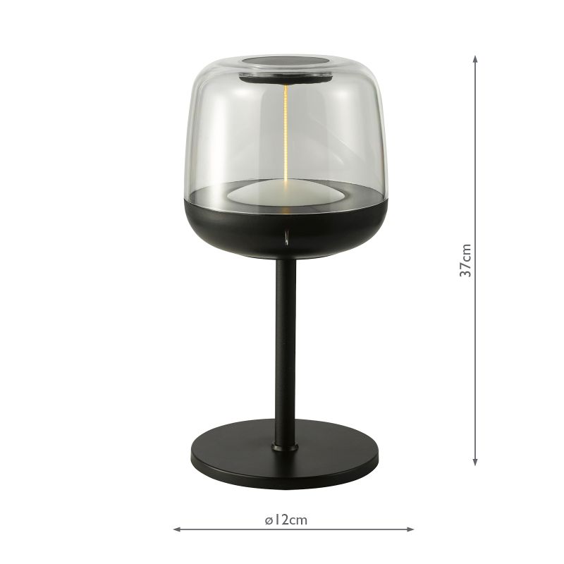 Dar_Vol3-EZE4222 - Ezera - Rechargeable Black RGB Table Lamp IP44