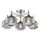 Dar_Vol3-FAB5438 - Fabrienne - Satin Nickel 5 Light Semi Flush with Textured Smoked Glass