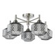 Dar_Vol3-FAB5438 - Fabrienne - Satin Nickel 5 Light Semi Flush with Textured Smoked Glass