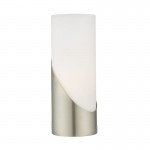 Faris - Satin Nickel Touch Lamp with Opal Glass