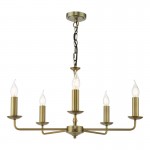 Favian - Warm Matt Bronze 5 Light Centre Fitting